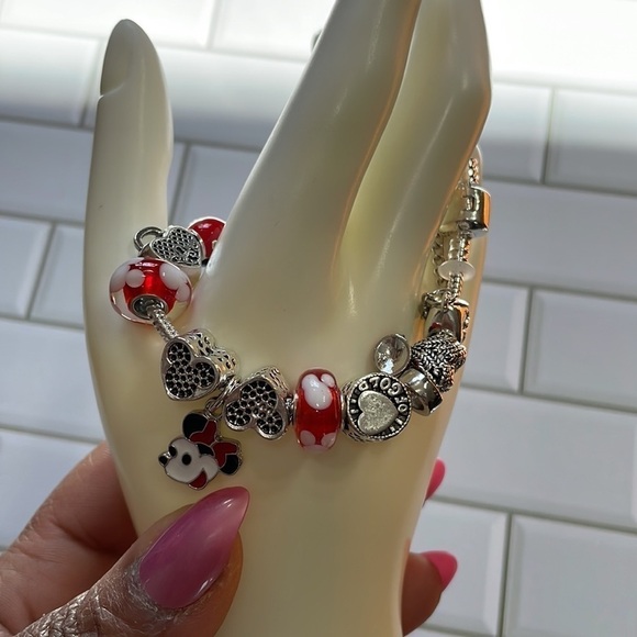 Disney Mini Mouse Silver Charm Bracelet - Picture 9 of 11